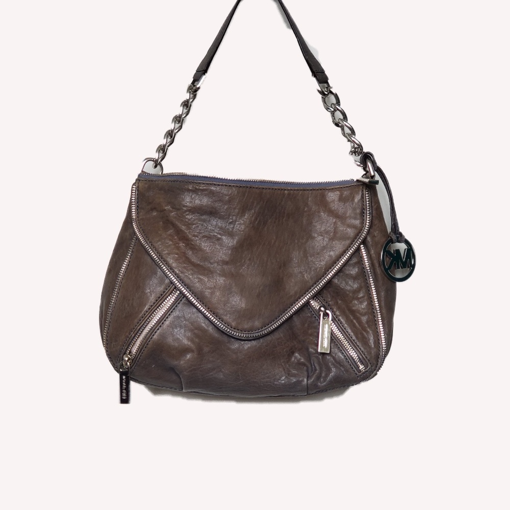 Michael Kors - Blue/Grey/Brown Leather Crossbody